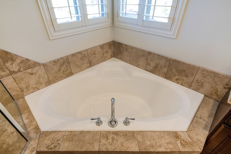 Installed Bathtub with Surround